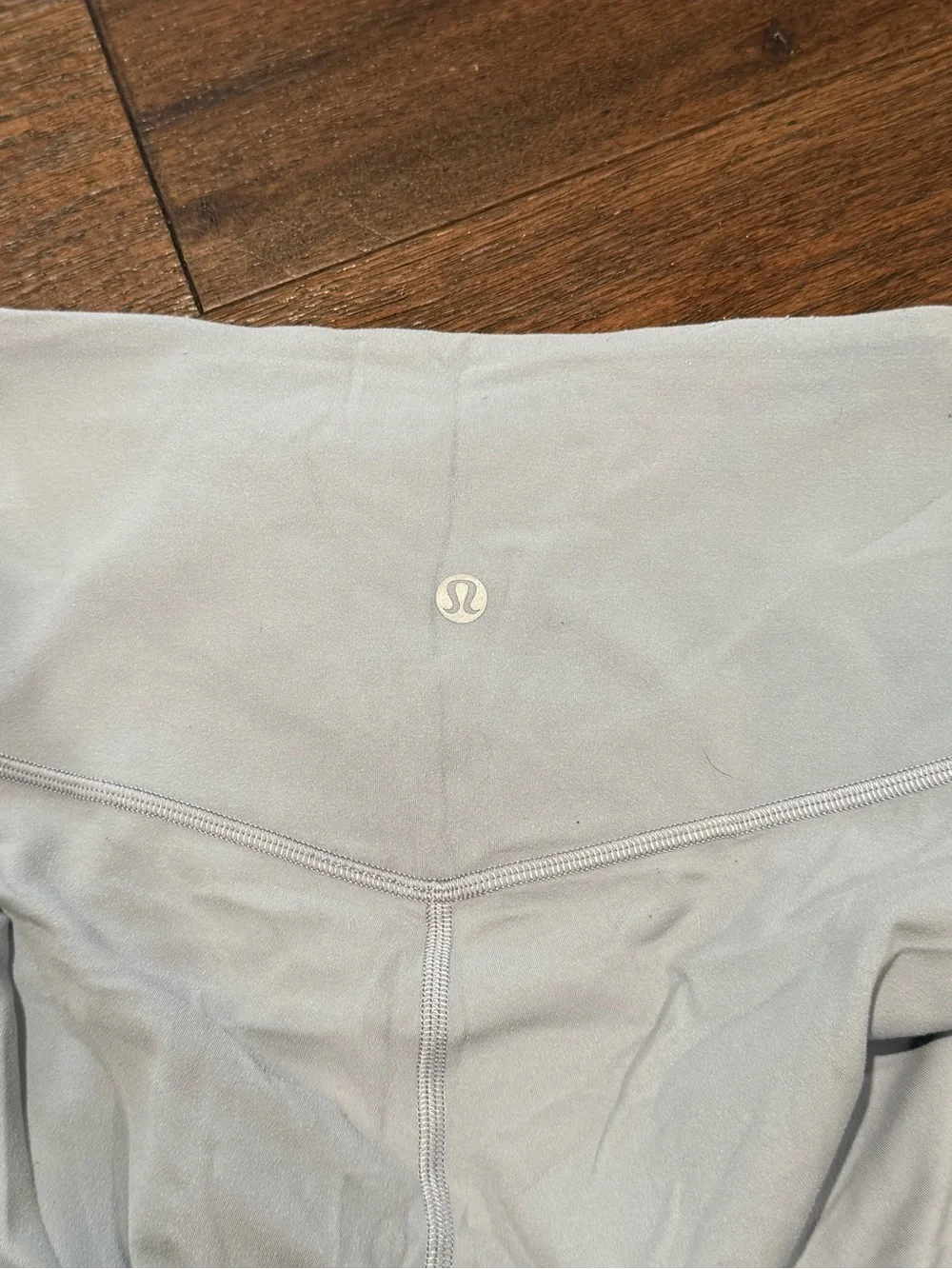 lululemon athletica Light Gray High-Waist Tie-Front Leggings